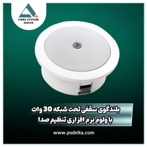 بلندگو سقفی تحت شبکه 30 وات با ولوم نرم افزاری تنظیم صدا